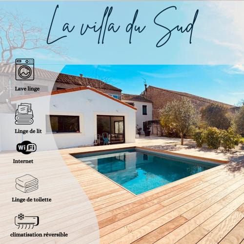 Puicheric Villa | À 1min d'une base nautique Maison spacieuse avec piscine