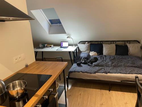 Zernovka Apartment | Útulný podkrovní ateliér se zahradou