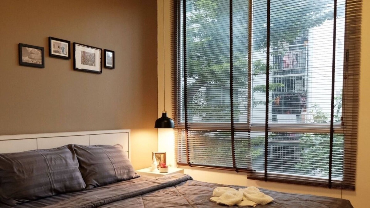 Samsen Nok Condo | 01.Entire 1 BR Kitchen+Wifi+local life+Near MRT