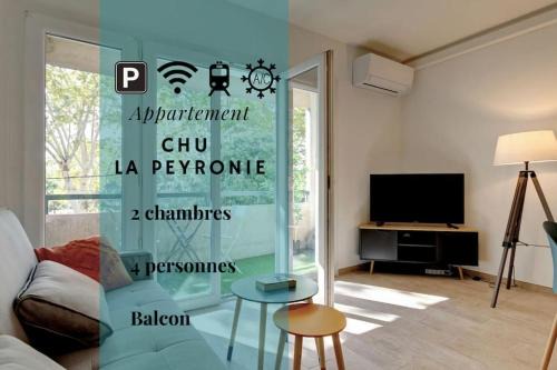 Hopitaux-Facultes Apartment | 028- CHU Hôpital, Appart 2chambres, Parking, Tram