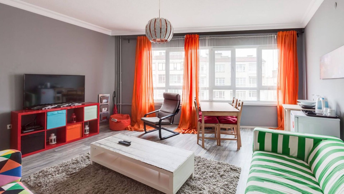 Ankara City Center House | 1+1 Studio Flat Amazing View @7th Floor 06ev Rental House