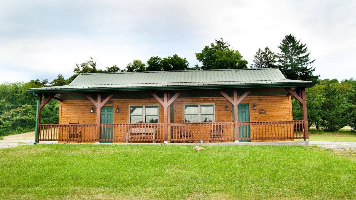 Flintstone Ski Chalet | 1/2 of a double cabin with two queen beds (sleeps 4)