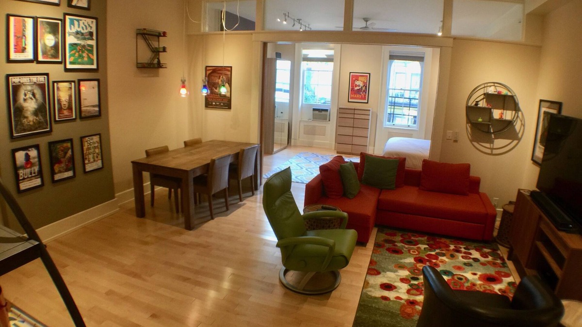 Over-the-Rhine Condo | 1-bdrm in middle of OTR action; Just Renovated Fenced Parking on Premise; 65" TV