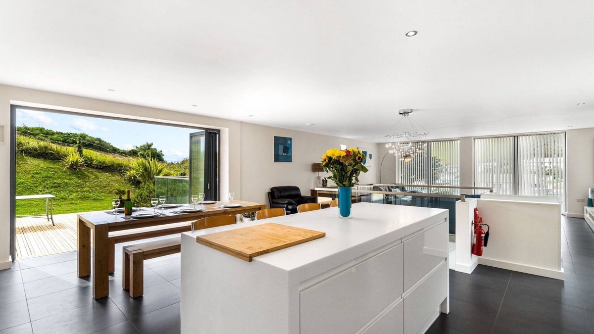 Challaborough House | 1 Beachdown - Sea view from roof terrace, located just 150 meters from the beautiful Blue Flag beac