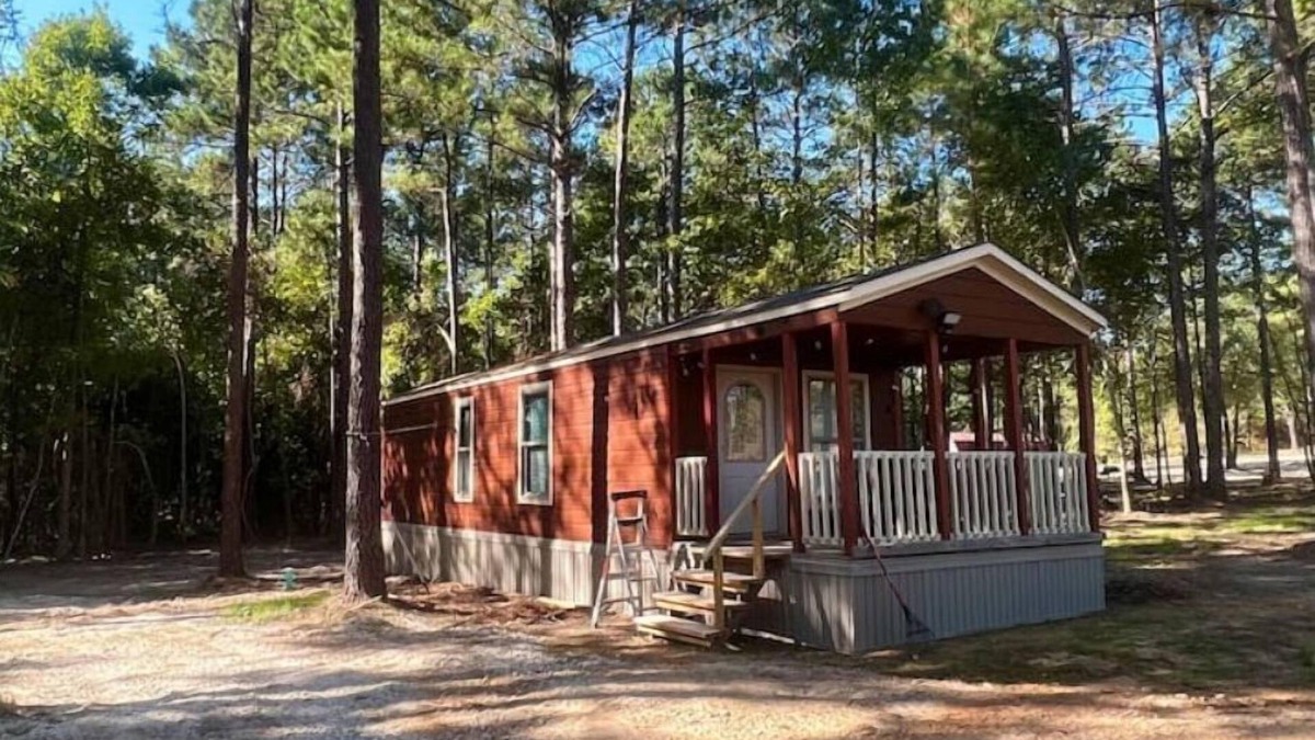 Avinger Cabin | 1 Bedroom cabin, covered porch, large parking area