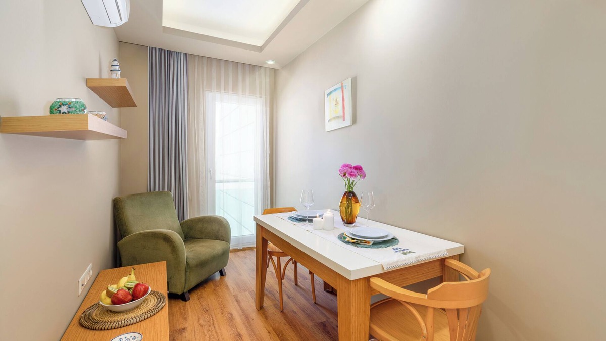 Liman Mahallesi Apartment | 1-Bedroom Studio Apartment in peaceful Antalya with AC, fitness room