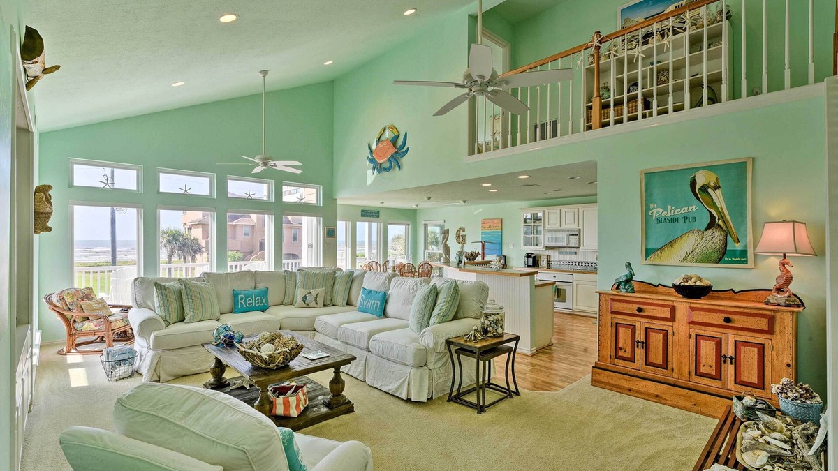 Indian Beach House | 1 Block to Beach: Family Getaway in Galveston!