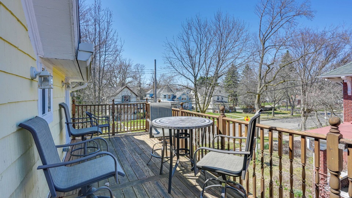 Downtown House | < 1 Mi to Old Town Lansing: Home w/Furnished Deck