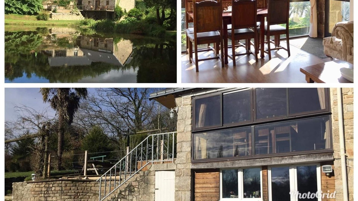 Le Sourn House | 1 of 4 Gites Le Ponto is a 2 bedroom Gite on one level once inside.