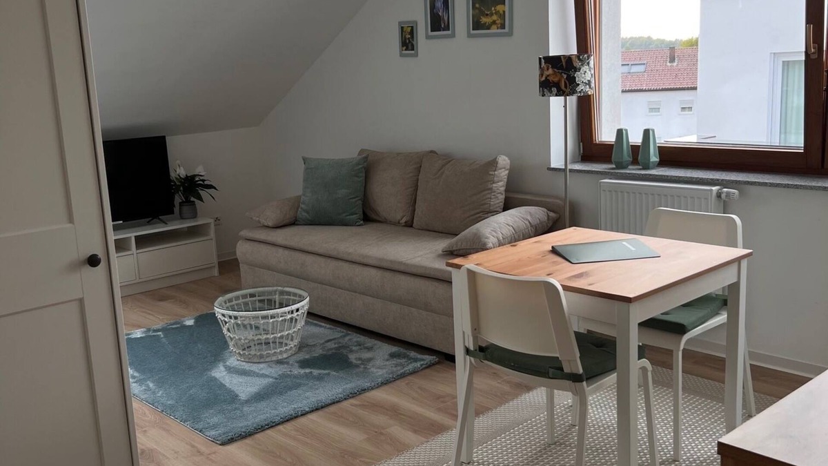 Salmbach Apartment | 1 room attic studio, bright and cozy. Ideal for 1 person