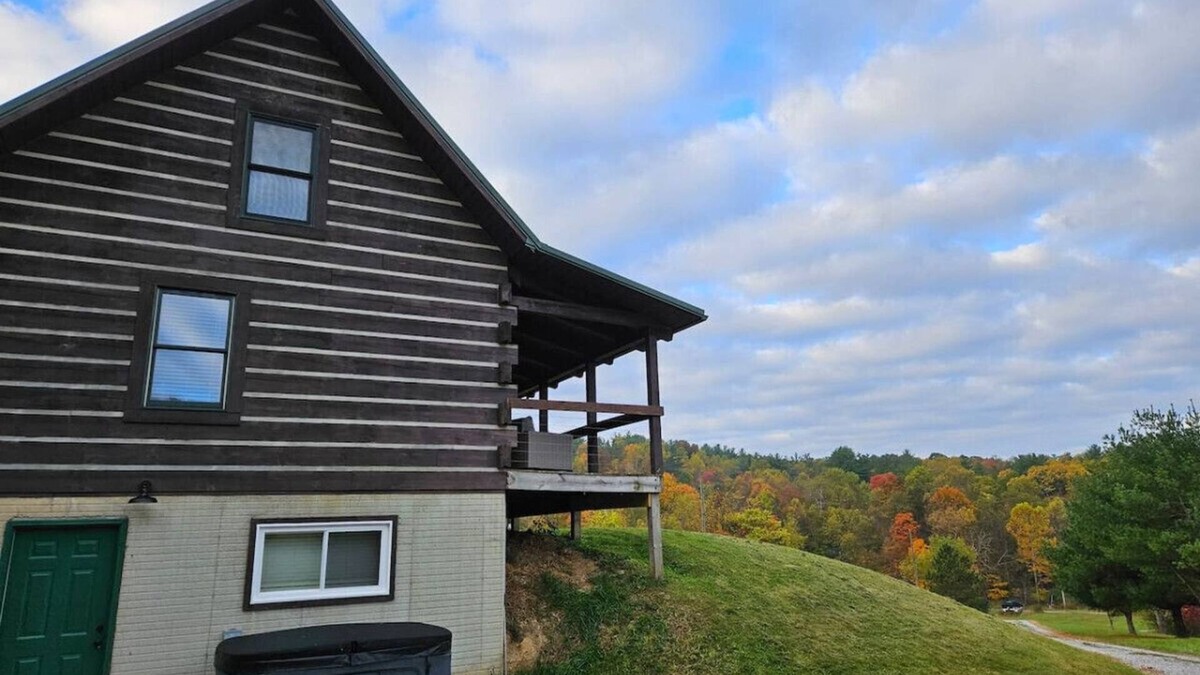 Logan Cabin | 10 miles-Lake Logan, Pet friendly, hottub, firepit