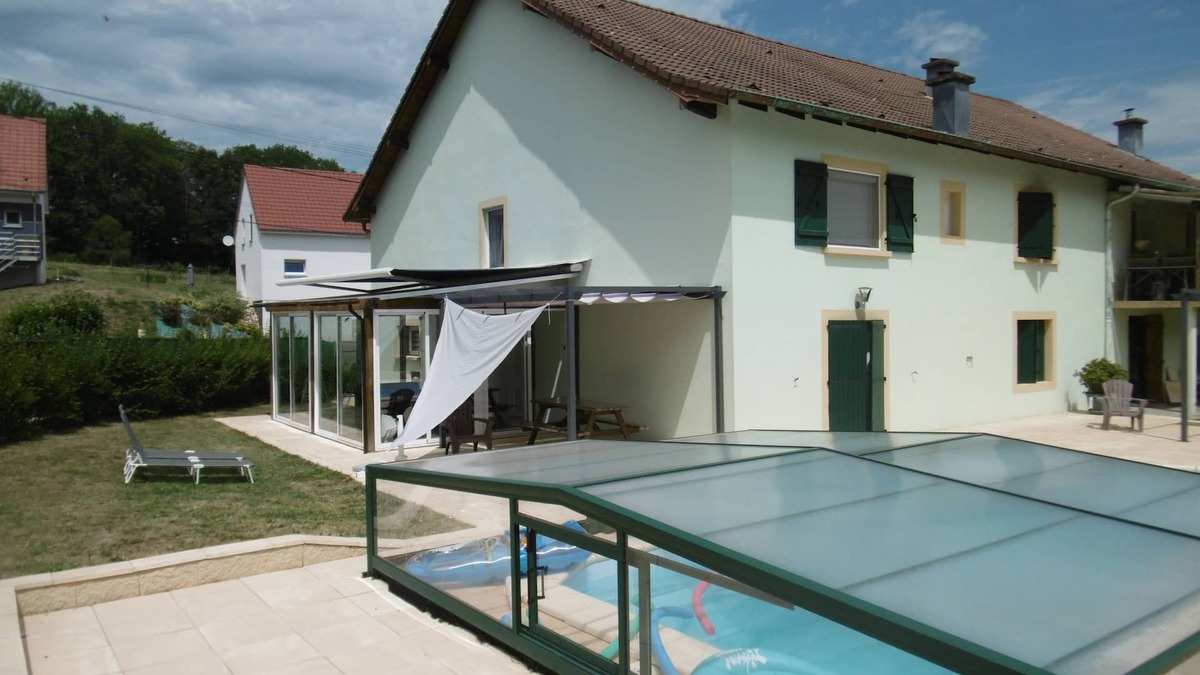 Urcerey House | 100 m2 ground floor with pool, terrace and veranda
