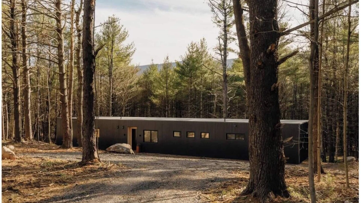 Round Top House | 100ft of Forest Light - Modern Catskills Escape