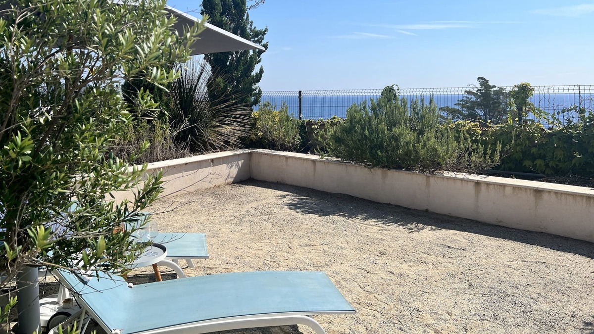 Le Trayas Apartment | 100m from beach, modern functional apartment sea wiev, Terrasse