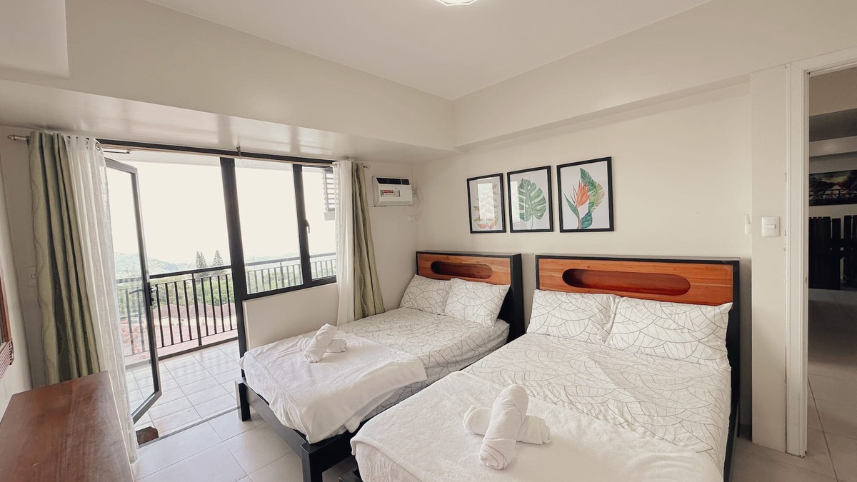 San Jose Condo | 10F Tagaytay 2BR HUGE Balcony w/TAAL View Netflix