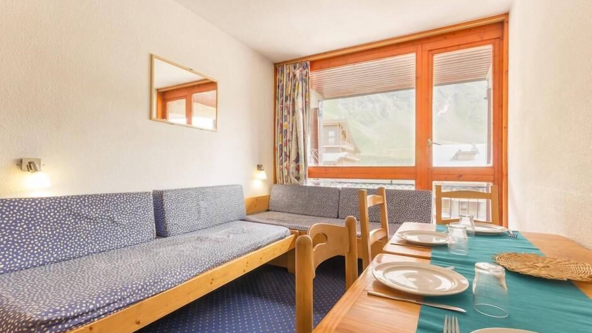 Arc-2000 Apartment | 10m from ski slopes, 4th floor, view ski slopes, balcony, tv, 24m², Les Arcs