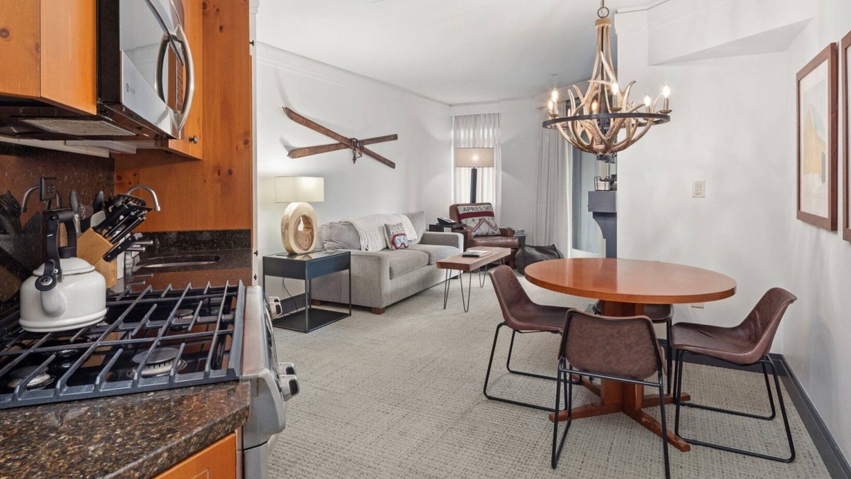 Stowe Area Cabin | #1302 |2 bdrm | Directly inside The Lodge At Spruce Peak | Ski in Ski out