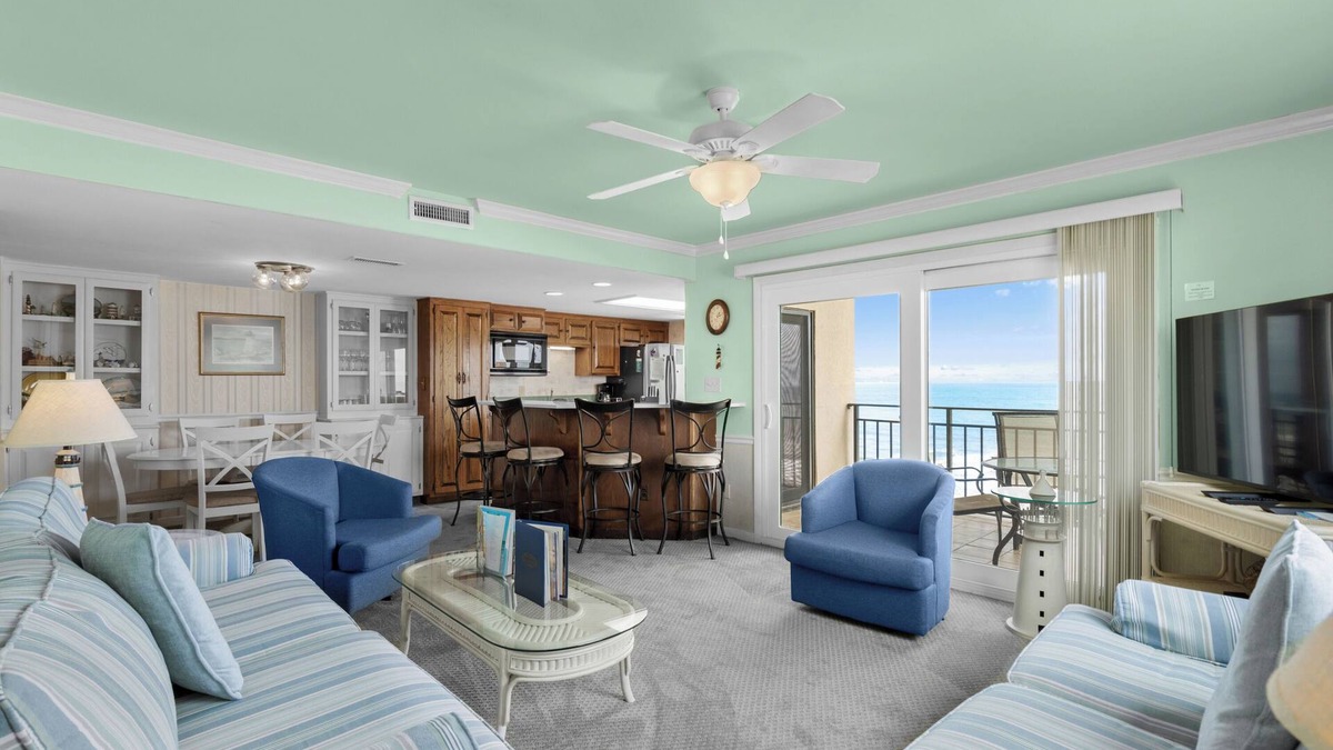 Ocean Drive Condo | 15% off June 14-21. Oceanfront corner condo 4 bedroom 3 bath. Amazing views!