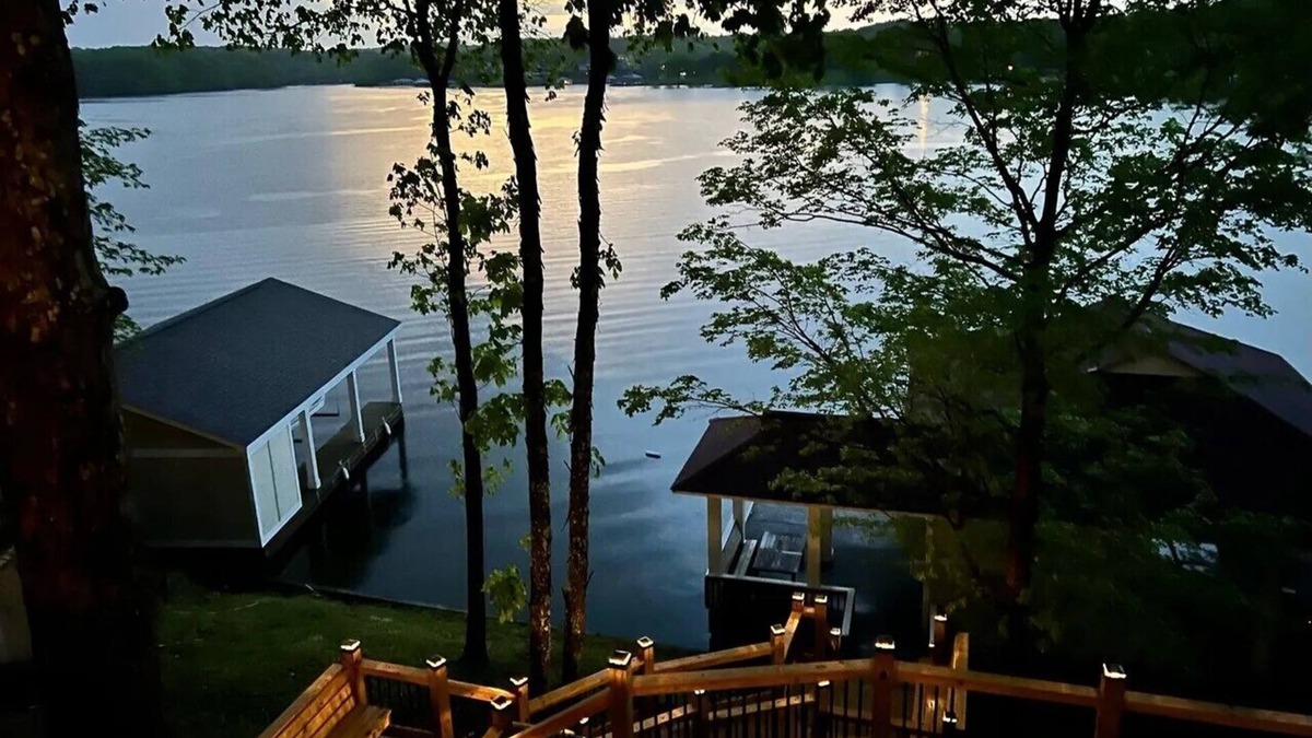 Leasburg House | 180 degree water views await in this 4 bedroom/3 full bath Hyco Lake Cottage!