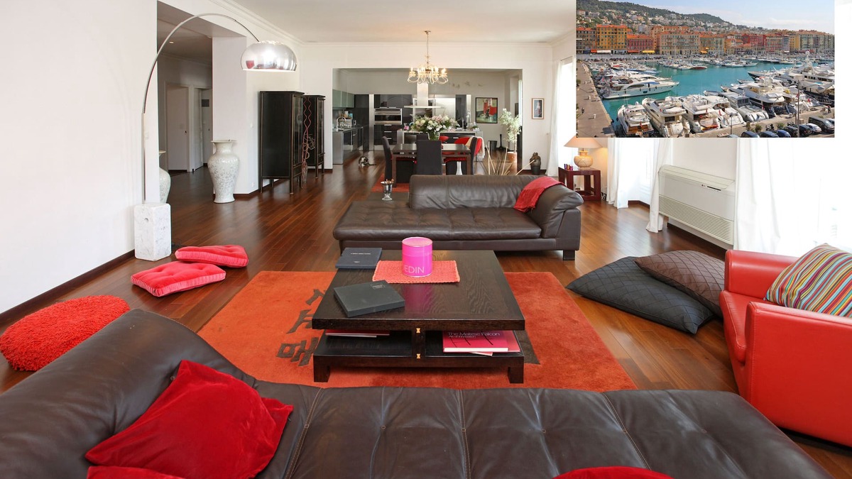 Quartier du Port Apartment | 180 Views of the port of Nice, sea and yachts direct with lift and balconies.