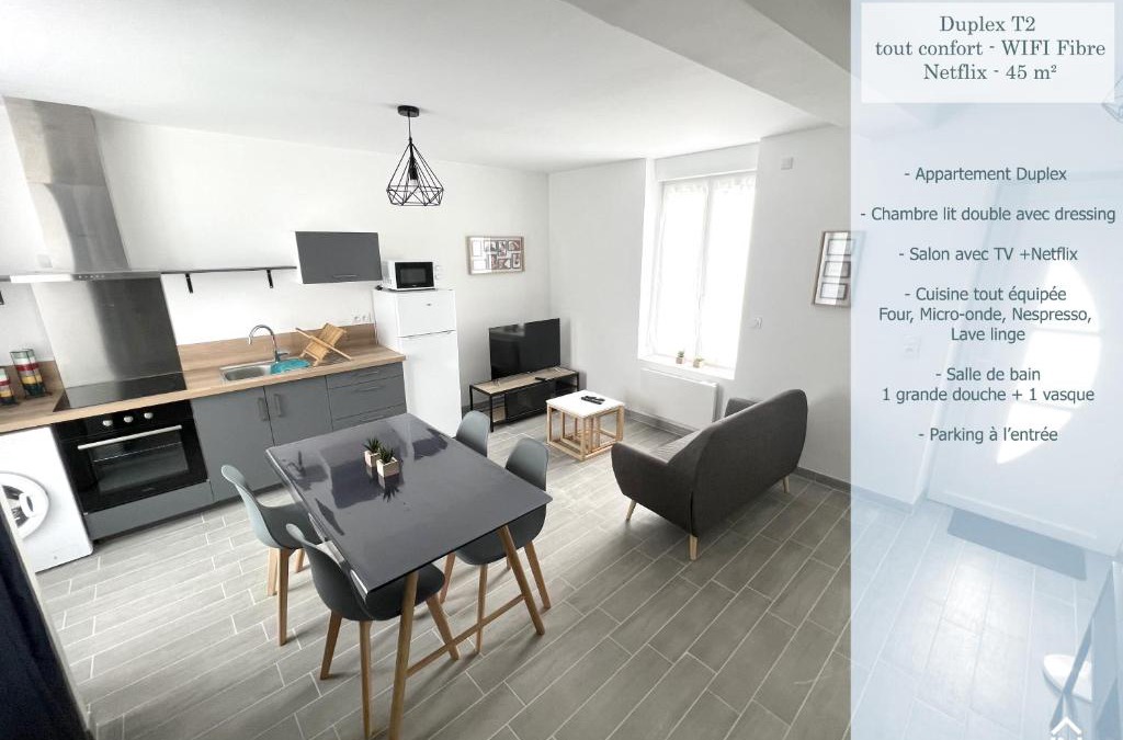 Gond-Pontouvre Apartment | 180A - Duplex T2 Tout Confort du Gond - 45 m2
