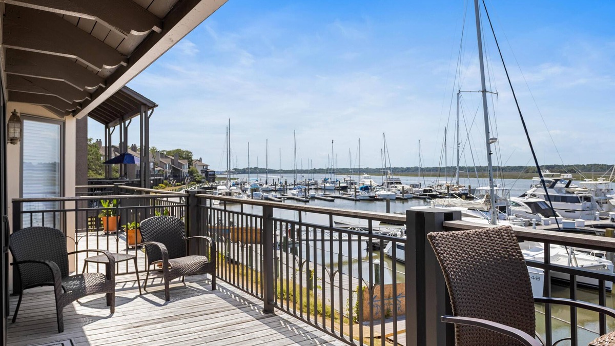 Bohicket Marina Village Condo | 1922 Bohicket Marina: Incredible Marina Views, Community Pool Access