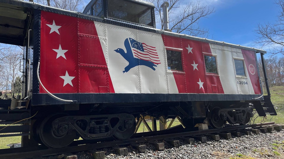 Clyde Resort | 1950's themed couples caboose on a bison ranch. Pet-Friendly!