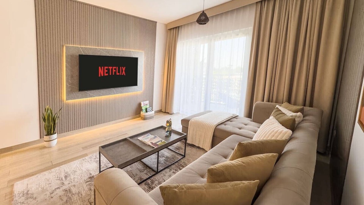 Abu Dhabi Apartment | 1BDR Luxury Stay with Pool & Gym | Waters Edge