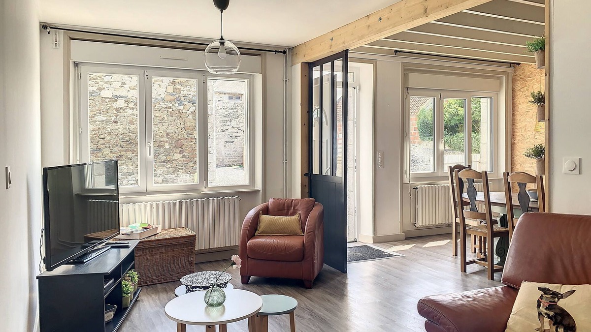 Lingreville House | 1km Plages, Maison Avec Cour, Hameau Calme