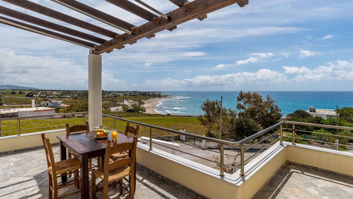 Fragkokastello Apartment | 1st Floor Apartment with view to Libyan Sea