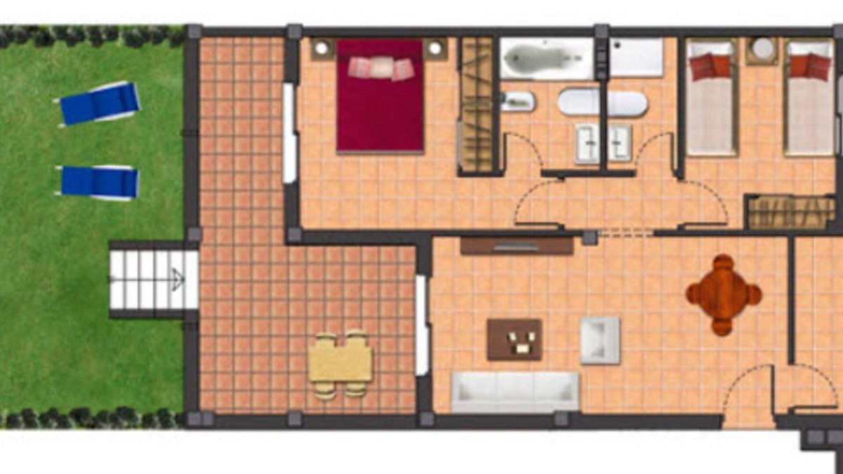 La Linea de la Concepcion House | 2 bedroom apartment with garden block 1 (Apartment 1)
