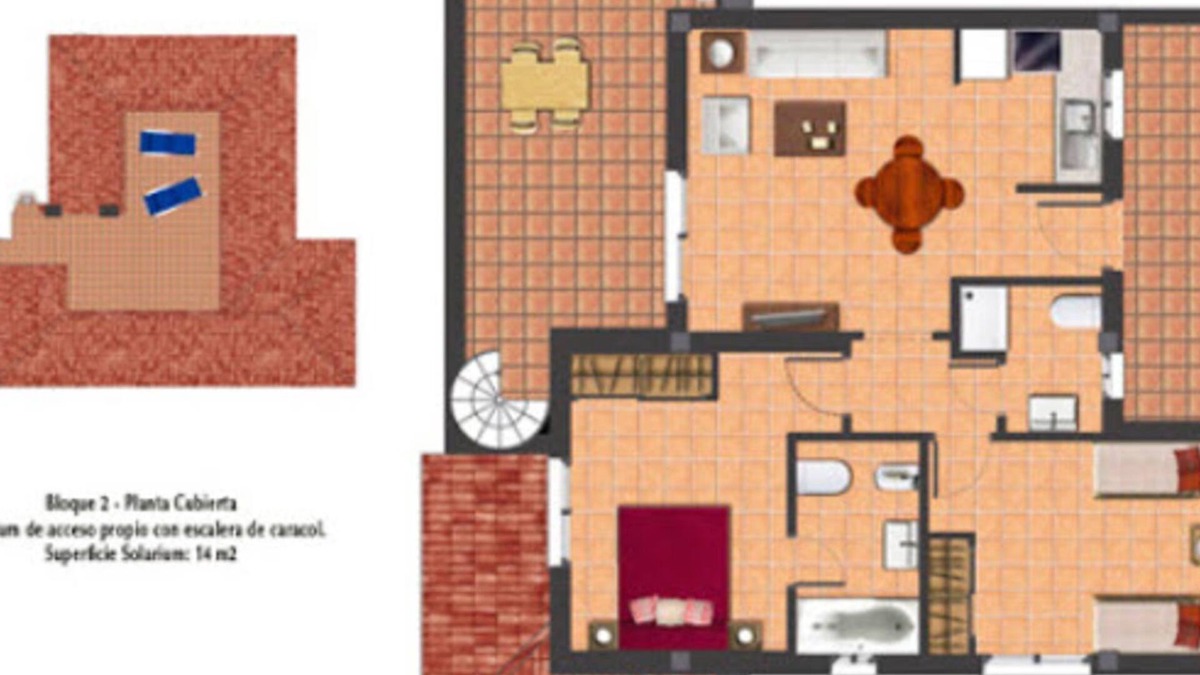 La Linea de la Concepcion House | 2 bedroom penthouse block 2 (Apartment 1)