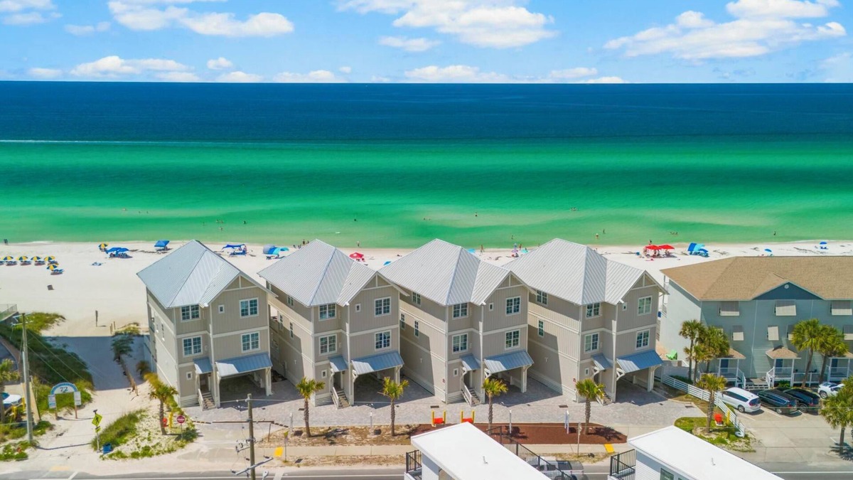 West Panama City Beach House | 2 Beachfront Homes - Whale Rested Family - 2 Private Pools, Slps 24, Book 2025!