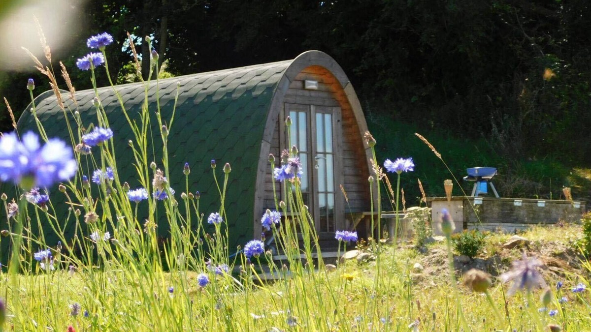 Omagh Cabin | 2 Bed Pod Cabin-Sleeps 2-Pets-Garden-Mtn View