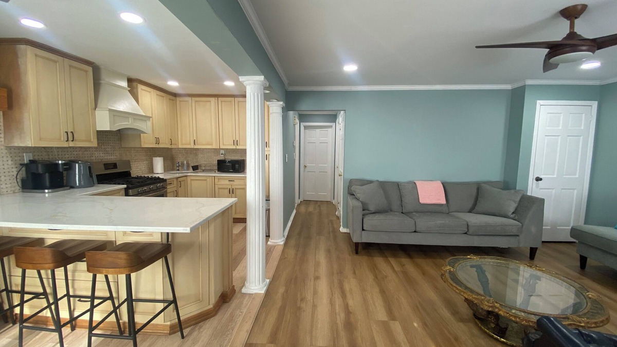 Elmont Apartment | 2 Bedroom Apartment Near UBS Arena, JFK, & NYC