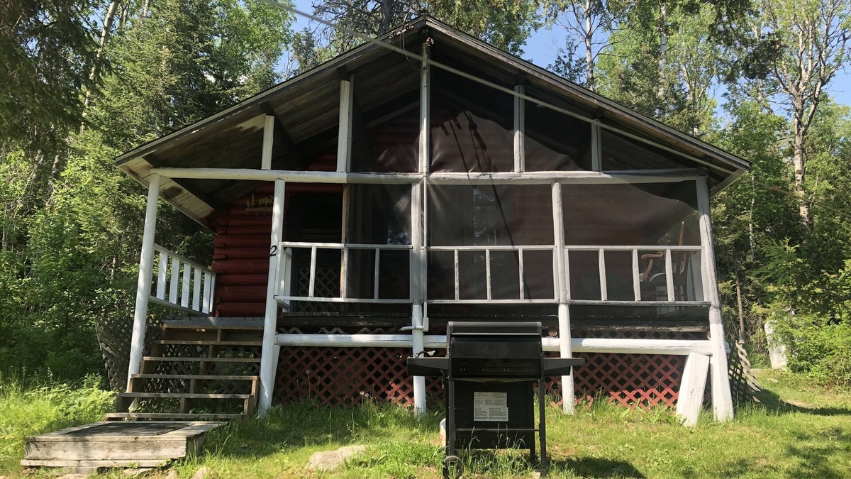 Marten River Cottage | 2 Bedroom Cottage - Rustic "A Frame " Log style-Marten River, ON Olive the Lake Cottage #2