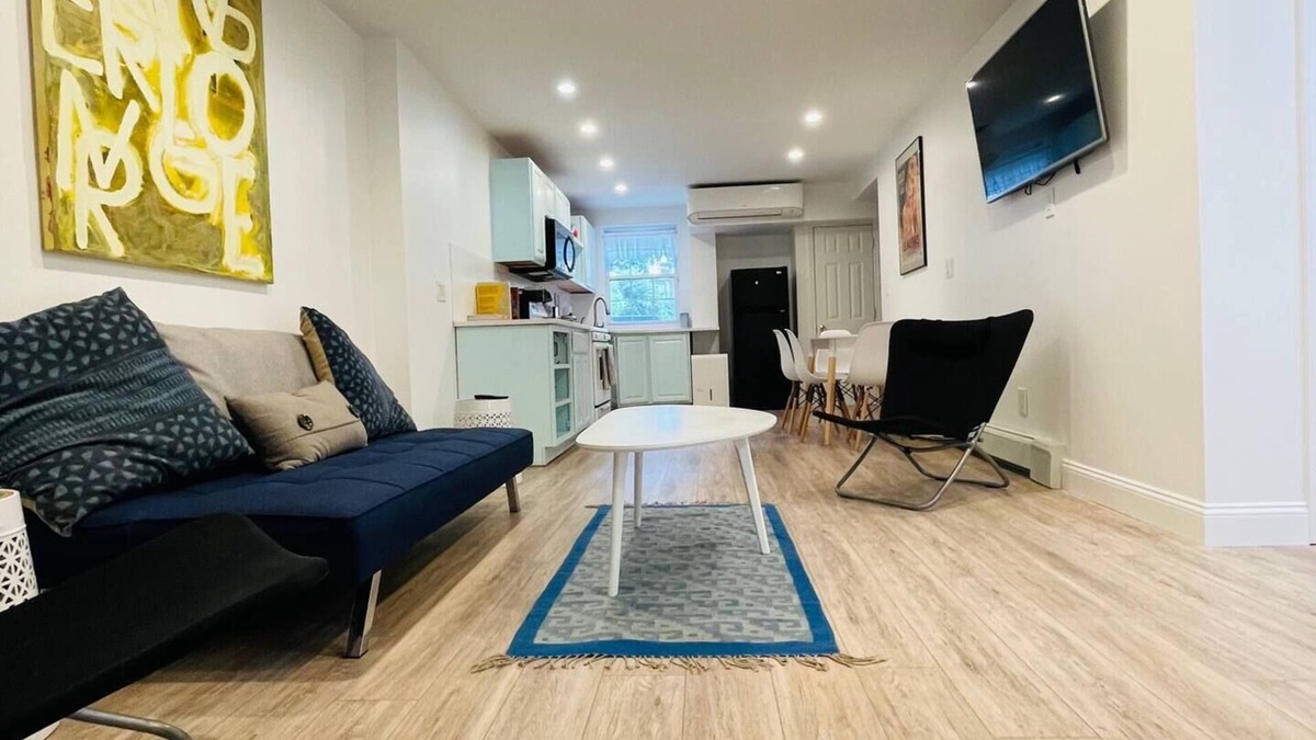 McGinley Square Apartment | 2-bedroom garden apartment in Town house in Jersey City with AC, WiFi