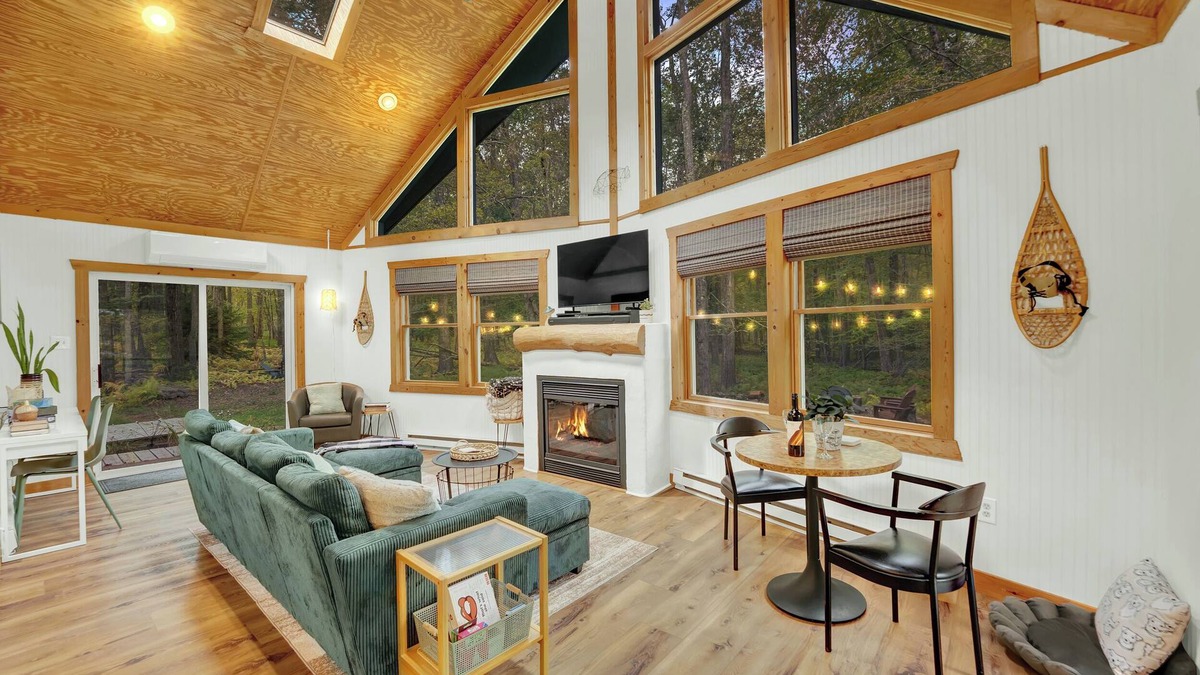 Locust Lake Village Ski Chalet | 2 Full Baths, Fireplace, Steps to Lake, In Woods