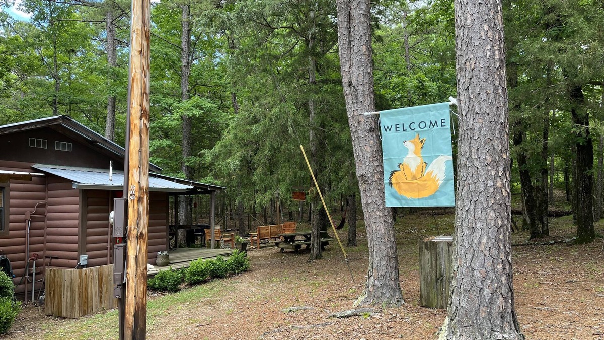 Board Camp Cabin | 2 furnished cabins on unique fenced property close to Wolf Pen and Fourche Mt