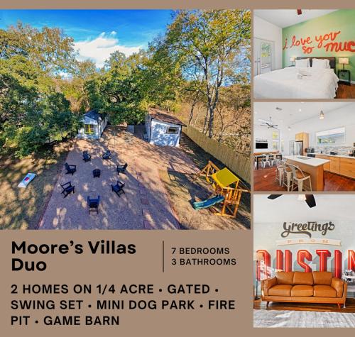 South Manchaca House | 2-House Retreat for Big Groups-Fire Pit-Pets OK