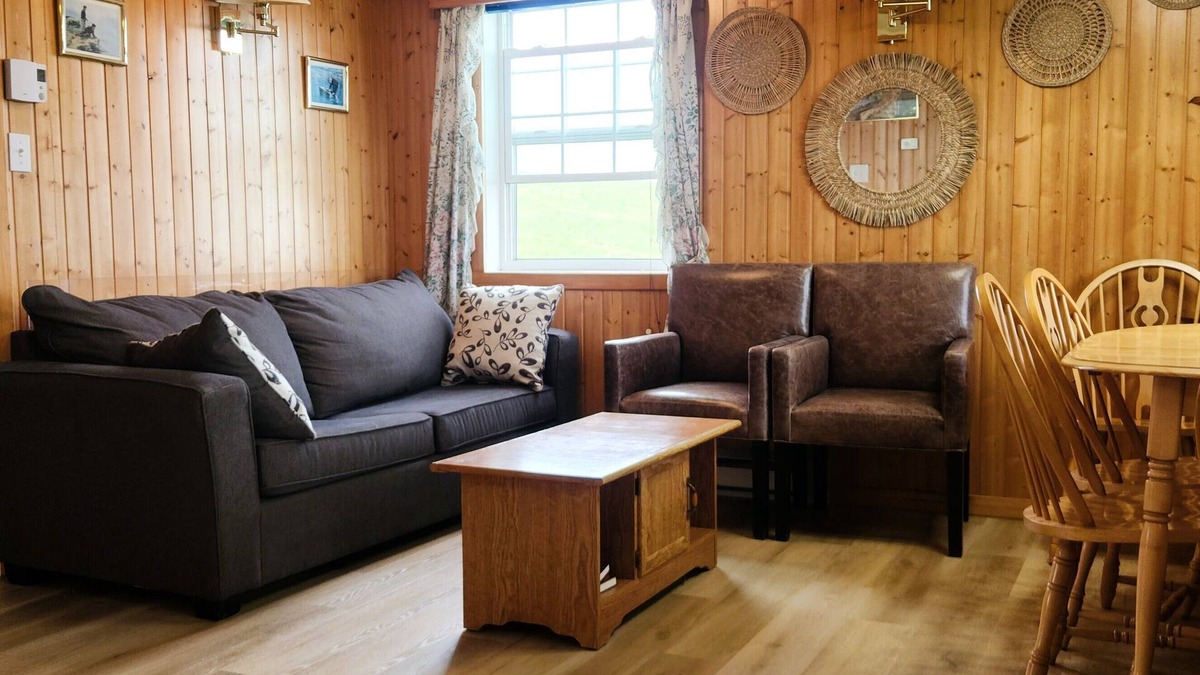 Boularderie Cabin | 2 king BD Full kitchen Large outdoor space | Unit 8 @ The Great Cabot Lodge