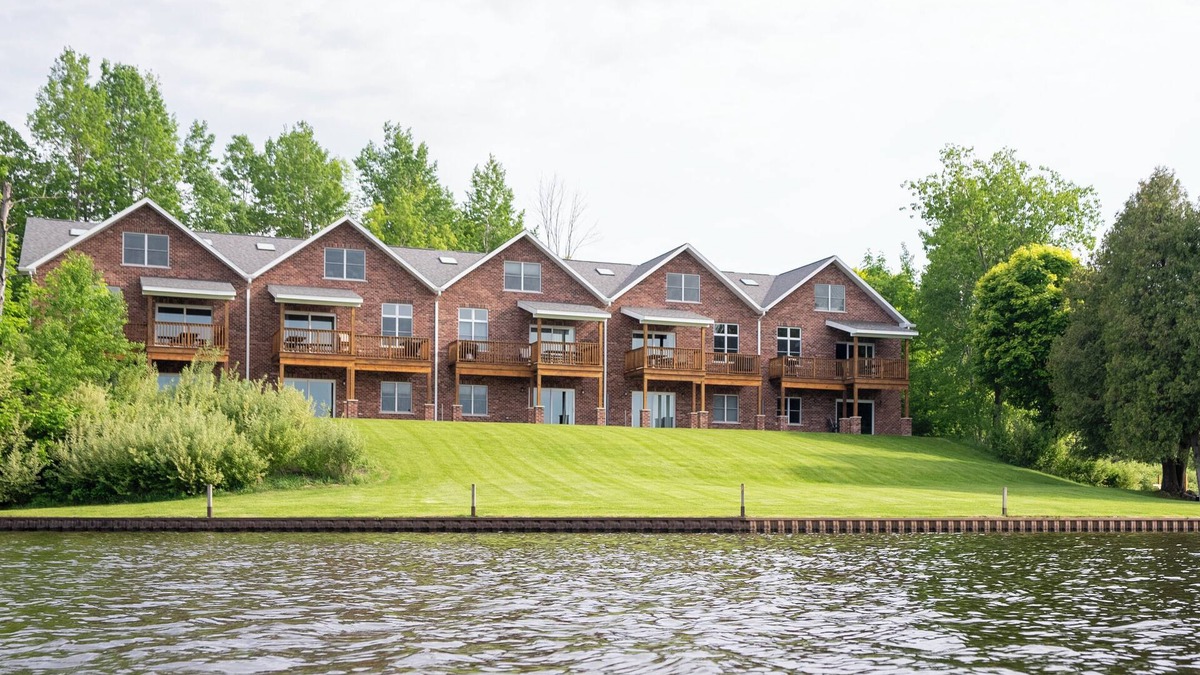 Ludington Condo | #2 Lake Front Condo - Hamlin Lake, Ludington MI - 10 Guests