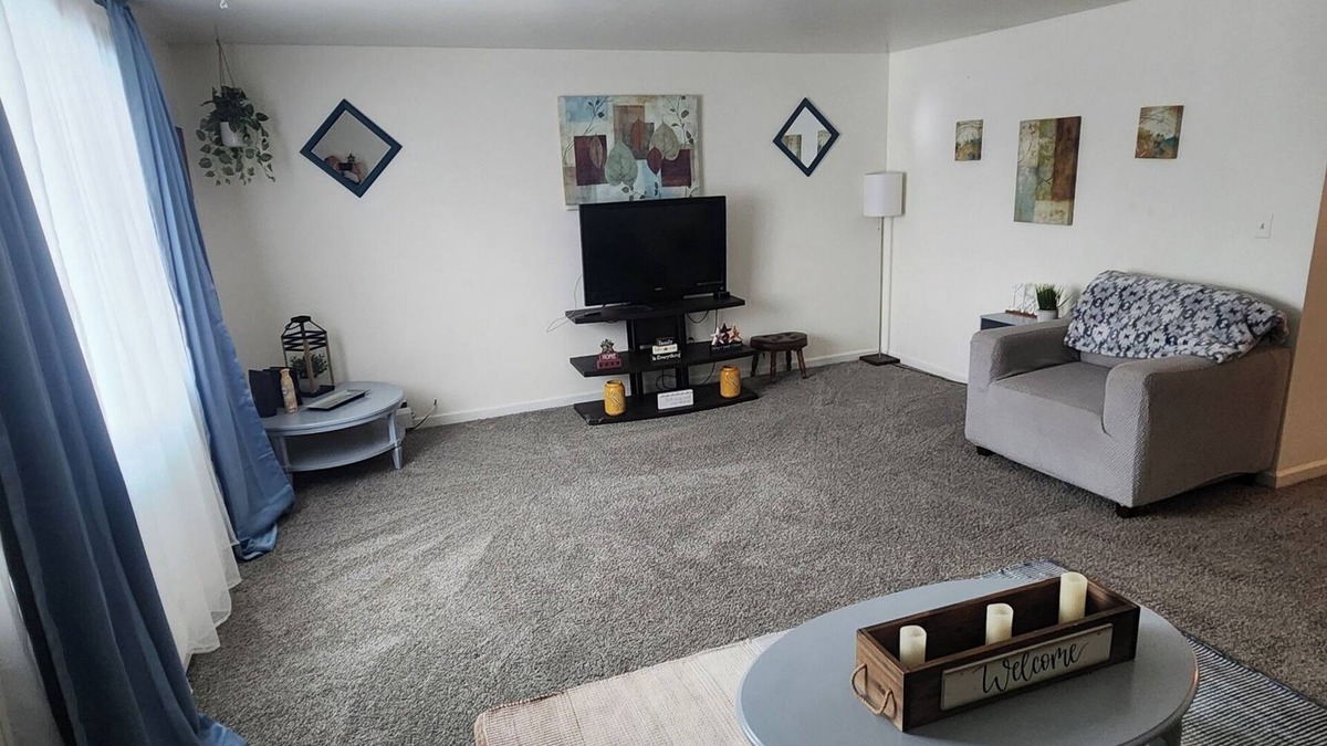 Vestal House | 2 large Bdrm 1 bath, living room with eat in kitchen and private deck