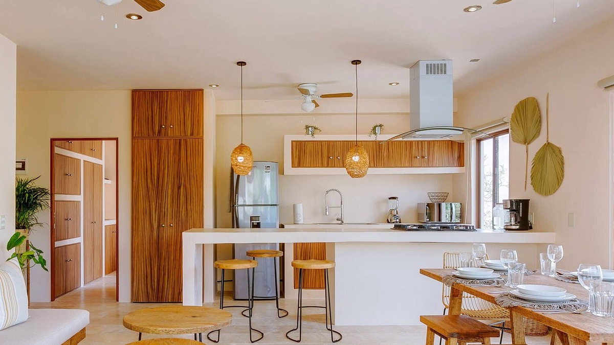 Costa Apartment | 2 Private Outdoor Lounge Patios | 2 Cenotes Onsite