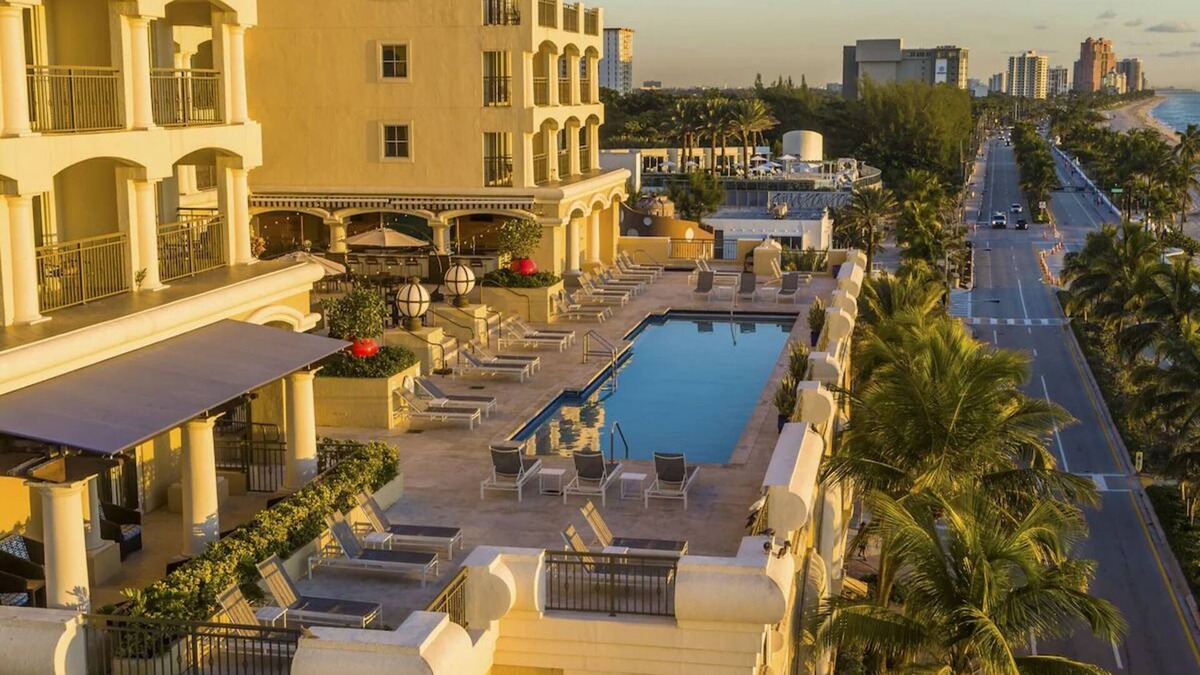 Central Beach Hotel | 2 Relaxing Units! Partial Ocean View, Pet-friendly, Pool, Private Balcony