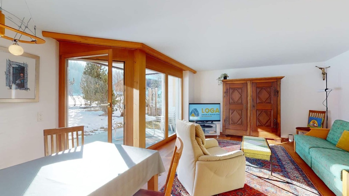 Celerina-Schlarigna Apartment | 2-room apartment on the ground floor, with about 60 m2.