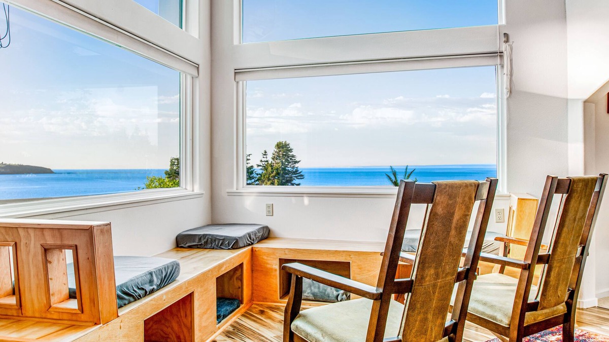 Diamond Point House | 2-story home with water views, 2 decks, hot tub, 2 kitchens - near beach