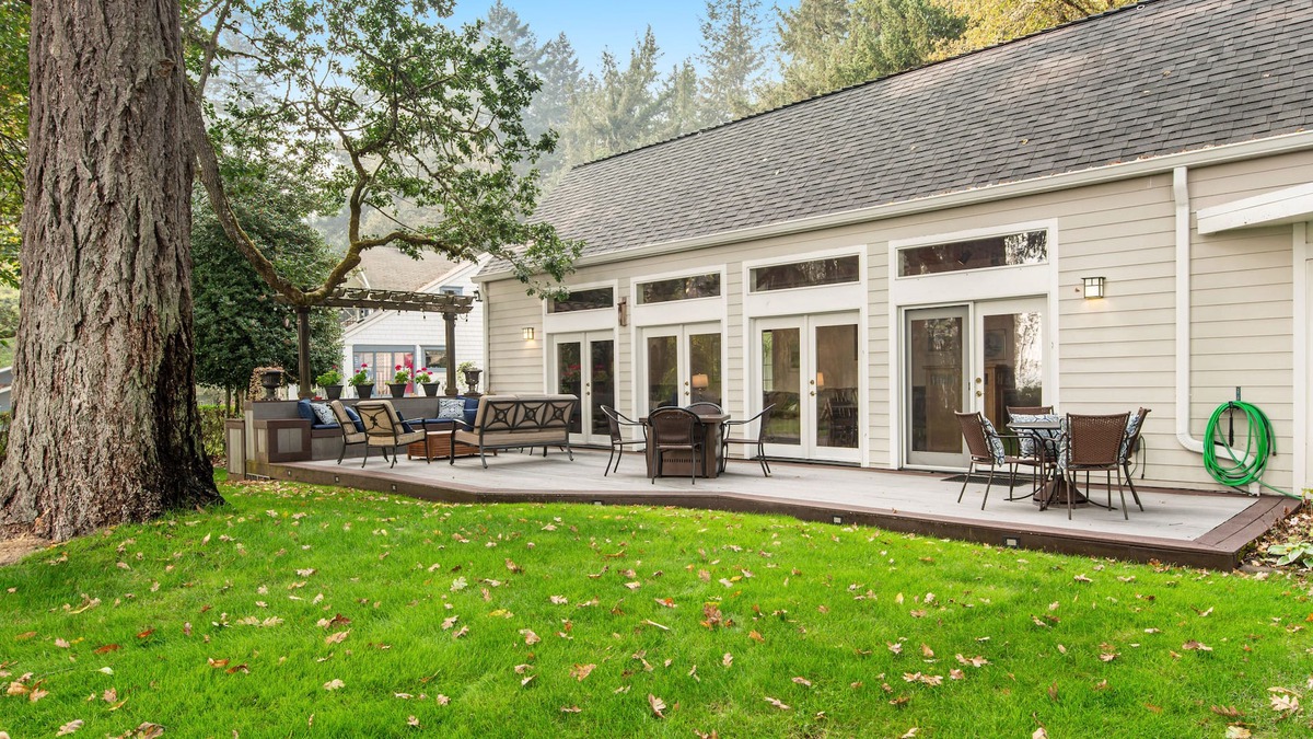 Tillicum House | 2-story lakefront home with incredible Mt Rainer views, large yard, grill, patio