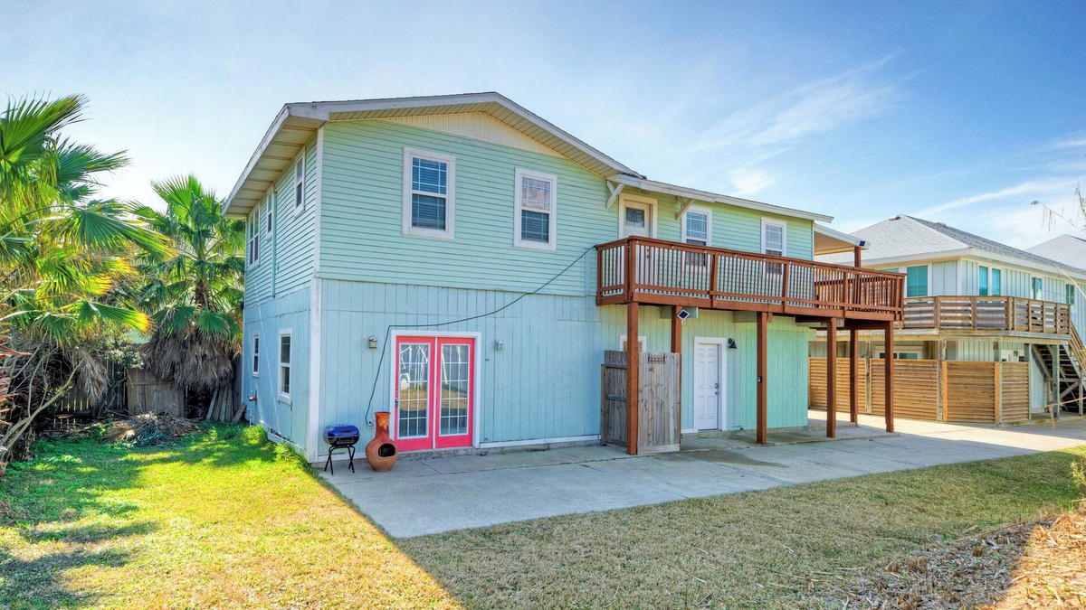 Shibui Sands House | 2-Unit Home in Golf Cart Zone w/Patio + Balcony | Salty Sunshine: Group Retreat