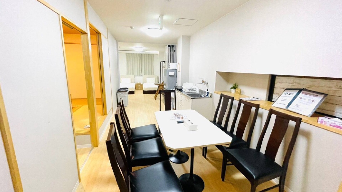 Naha City Centre Apartment | 201 Kitchen and Nice 2 bathrooms 13 people/Naha Okinawa